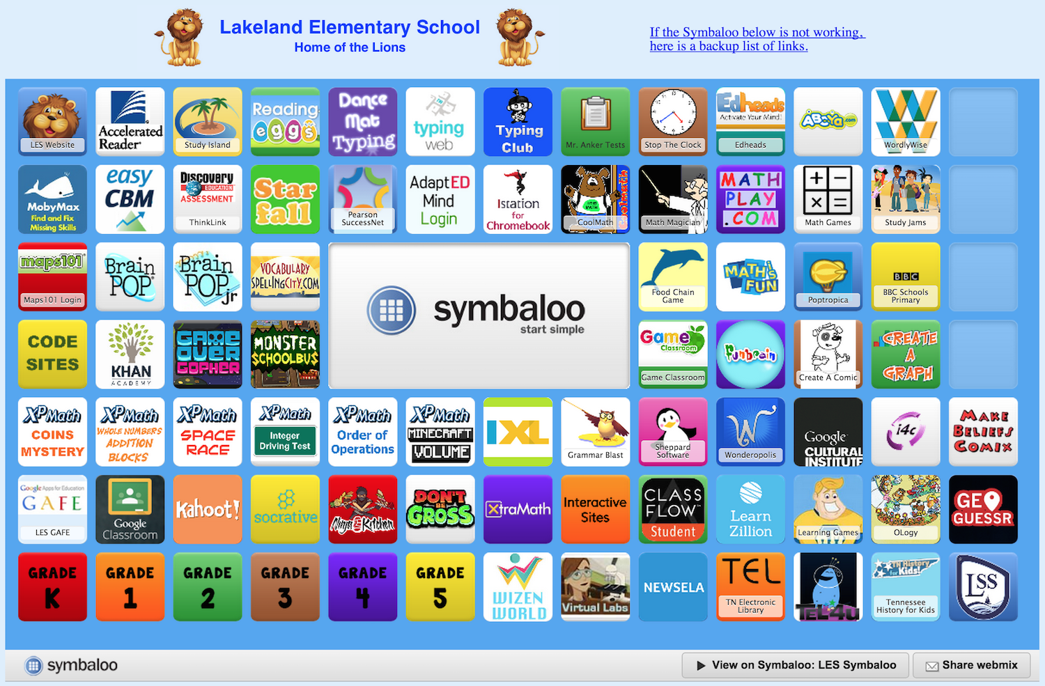 LES Symbaloo